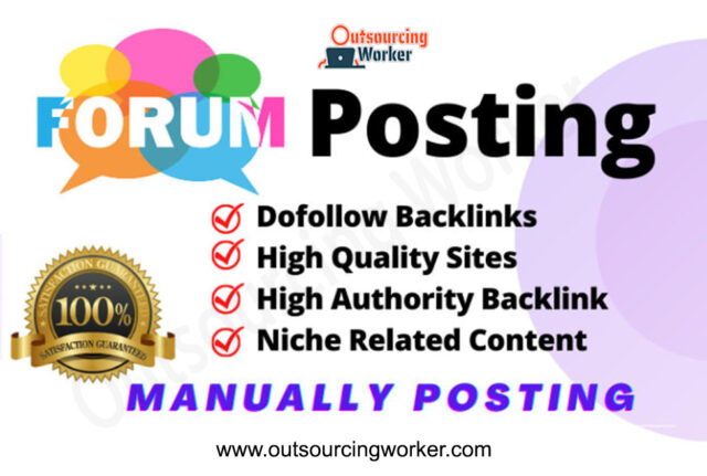 Buy Seo Forum Posting Backlink